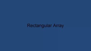 26 1 Rectangular array