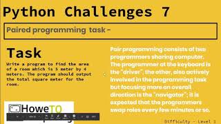 Python challenges ‐ Level 1 Challenge 7