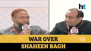 Watch : Asaduddin Owaisi Vs BJP’S Sudhanshu Trivedi over Shaheen Bagh protests