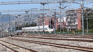 Bullet EMU trains (CRH5A/CR400BF-G) \u0026 diesel locomotives in Beijing-Zhangjiakou Highspeed Rail 京张高铁