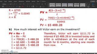 MAP4C - 7.2 - The Present Value of an Annuity - VIDEO