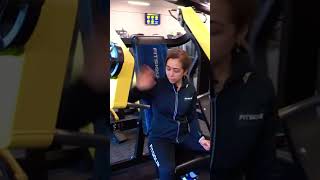 Technogym Incline Chest Press Machine Demo. #chestexercise #chestday #chestexercisesgym #chest