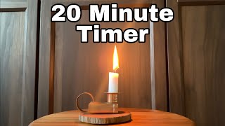 20 Minute Timer | Candle Melting Timelapse | Relaxation & Mindfulness for Classroom and Meditation