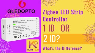 Philips Hue Compatible Gledopto 1ID vs 2ID Zigbee LED Strip Controller Comparison.