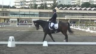 第88回全日本学生馬術選手権大会　2回戦馬場馬術競技　出田匠選手（法政大学）・温桜　貸与