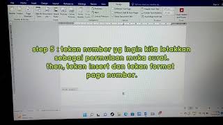 CARA MELETAKKAN PAGE NUMBER BERMULA DI MUKA SURAT KETIGA. #pagenumbertutorial #universitylife