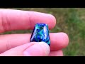 natural arizona azurite and malachite cabochon from kgc