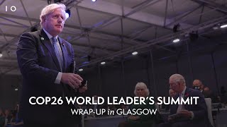 Boris Johnson summarises the COP26 World Leader's Summit