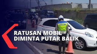 Penyekatan di Tol Cileunyi, Ratusan Kendaraan Diminta Putar Balik