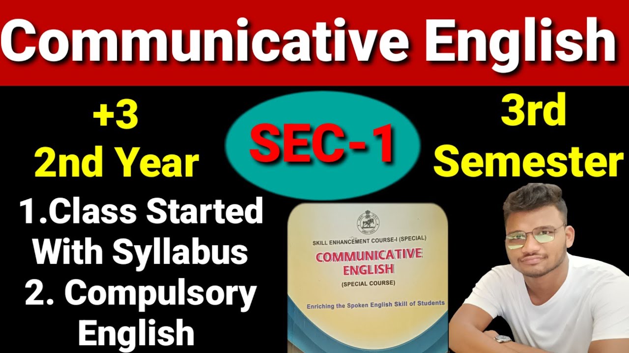 Compulsory English,+3 2nd Year, 3rd Semester,SEC-1,Communicative ...