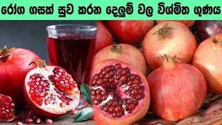 රෝග රැසක් සුව කරන දෙළුම් වල විශ්මිත ගුණය - Amazing quality of pomegranate which cures many diseases