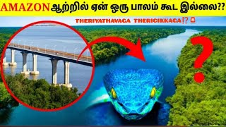 அமேசான் ஆற்றில் ஏன் பாலம் கட்ட முடியவில்லை  Why Amazon River Has No Bridge #shorts #trending #viral