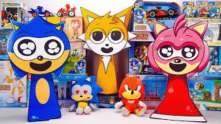 Sonic The Hedgehog 3 Movie Toys Unboxing Review | Sprunki Sonic Box | Tails Box | Amy Rose Box