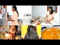 My Summer Haircare Routine with evening to night vlog!!!arisi parupu sadam@Shyawayshop