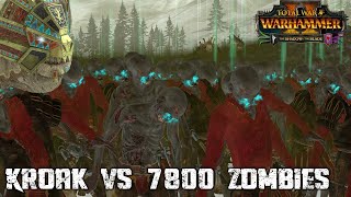 KROAK VS 7800 ZOMBIES - Total War Warhammer 2