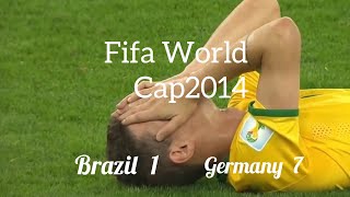 Brazil 1×7 Germany!Fifa World Cap 2014,Semifinal  Match Highlights...