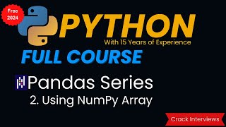 Pandas Series with NumPy Array in Python | Create Series in Pandas