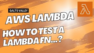 AWS Lambda 101 - Part 2 - Upload & Test a Lambda Function