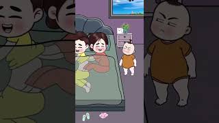 孩子问妈妈：为什么爸爸在家，我就梦游…… #轻漫计划  #人类幼崽  #萌娃