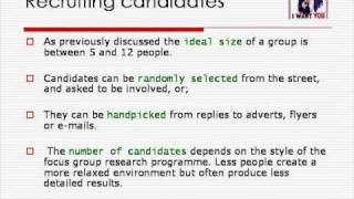 Focus Group Tutorial part 1