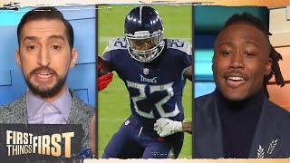 Derrick Henry on his likelihood to win NFL MVP; talks Titans & Super Bowl pick | FIRST THINGS FIRST