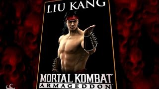 Mortal Kombat: Armageddon - Liu Kang's Trading Kard (Bio)