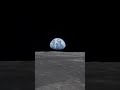 How the Earth looks from the moon #moon #earth #shorts