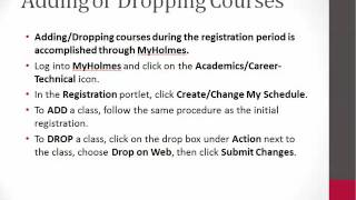 Holmes CC Online Orientation Video