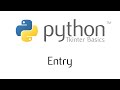 Tkinter Basics - The Entry Widget