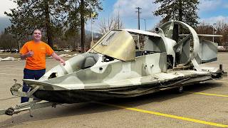 Rebuilding Wrecked Navy Flying Hovercraft!