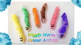 Wiggly Worm Colour Activity | Easy Paper Towel Experiment For Kids