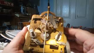 Repairing a W German mantle clock with S LaRose movement. 20220217 120007