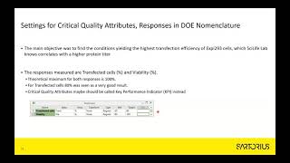 MODDE feature video DOE and Ambr15