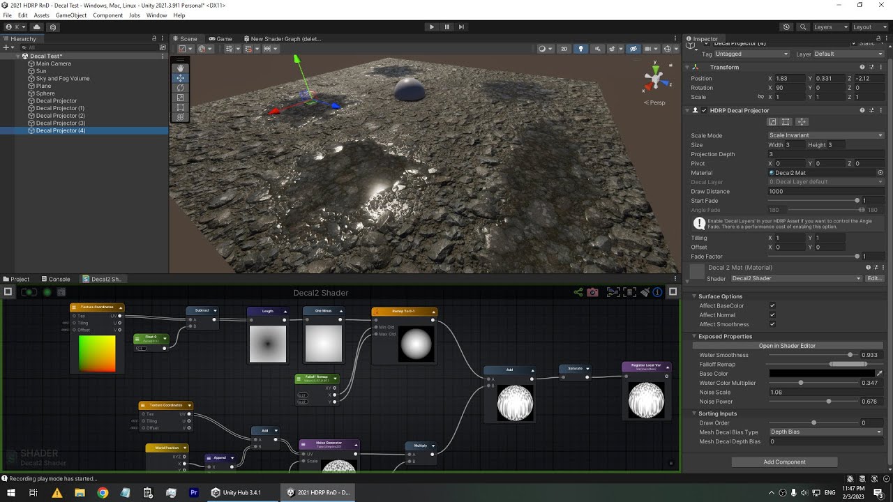Amplify Shader Editor Custom Decals Shader In Unity Hdrp Youtube