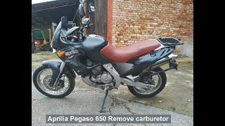 Aprilia Pegaso 650 Remove carburetor