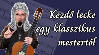 Kezdő gitár lecke - Czerny 1. lecke gitáron