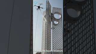 SKY Tech cleaning drone for Church landmark building in uae#drone #washingdrone #cleaningdrone