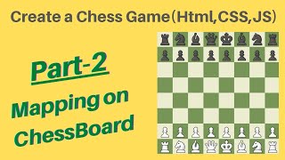 Create Chess game using HTML, CSS & Javascript! Tutorial in hindi! Part-2 Mapping with JS!! 🤠🔥 #code