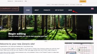 Zenario CMS: Menu navigation quick-start guide