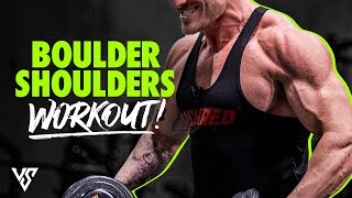 Vince Sant's Shoulder Workout (GET BOULDER SHOULDERS!) | V SHRED
