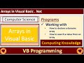 How to declare a dynamic array in VB || how to search a value from an array in VB