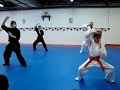 le 1 kata une forme du karaté kempo. démonstration au nouvel an chinois académie d arts martiaux