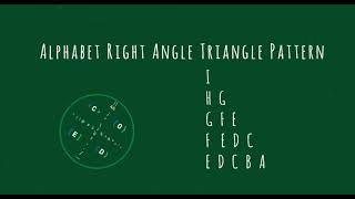 104 Alphabet Right Angle Triangle Pattern without any pre-defined method using while loop in Python