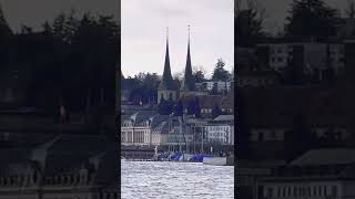 🔴Lucerne Switzerland #shorts #switzerland #relaxing #alps #vlog #lake #winter #luzern