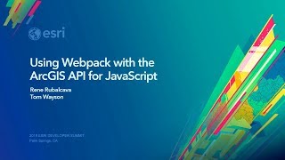 Using Webpack with the ArcGIS API for JavaScript