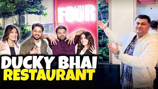 Four Restaurant Review | Ducky Bhai \u0026 Iqra Kanwal Restaurant Review | Food Vlog