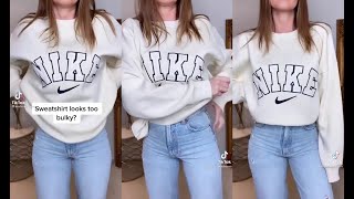 How to Style Bulky Sweatshirt | Do it Yourself Clothing/Fashion Hacks for Girls | #Shorts