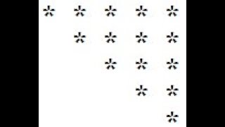 Reverse Half pyramid in Java