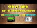 SSD vs. HDD - Boot Time Comparison in Windows 10