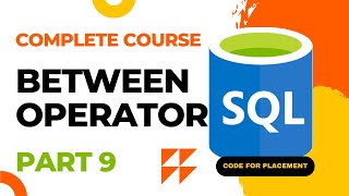 The BETWEEN Operator | SQL Complete Course 🔥 #9